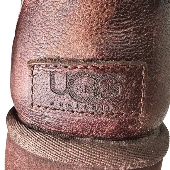 UGG Mariana S/N 1008426 Brown Leather Boots. Size 7 - Picture 5 of 10